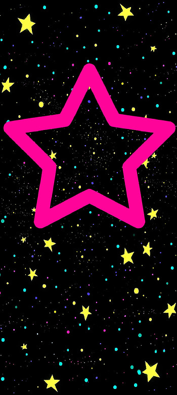 Hot Pink Star Galaxy HD phone wallpaper