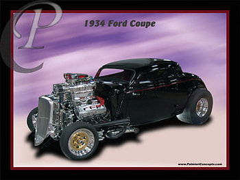 1934 Ford Coupe, hot rod, coupe HD wallpaper
