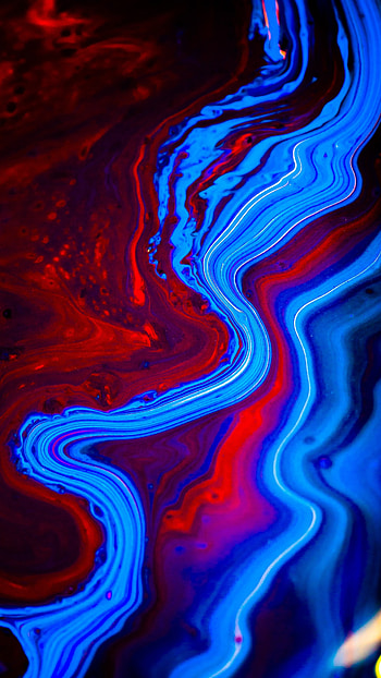 Blue And Red, Red Abstract HD phone wallpaper