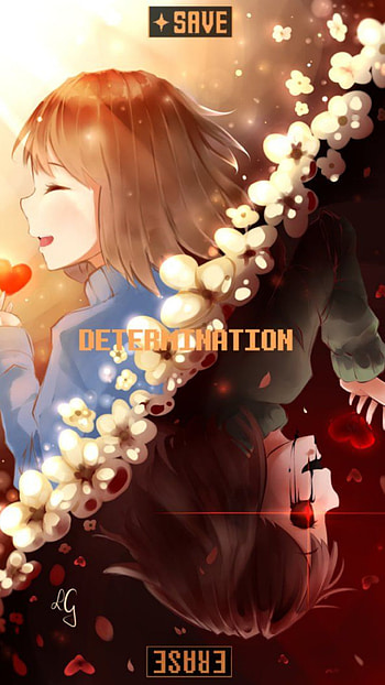 Determination, Undertale, Frisk, Chara HD phone wallpaper