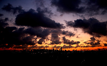 Landscape, Sunset, Clouds HD wallpaper