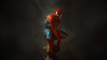 Spiderman Legacy Of The Grid, spiderman, superheroes, artwork, art, digital-art, artstation HD wallpaper