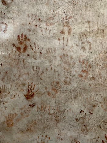 Palms, Miscellanea, Miscellaneous, Palm, Wall, Hands, Traces, Prints HD phone wallpaper