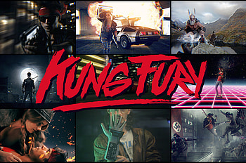 Kung Fury, Action-comedy masterpiece, Martial arts prowess, Crime-fighting hero HD wallpaper