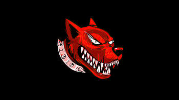 Dog Angry Red Minimal , dog, minimalism, minimalist, artist, artwork, digital-art HD wallpaper