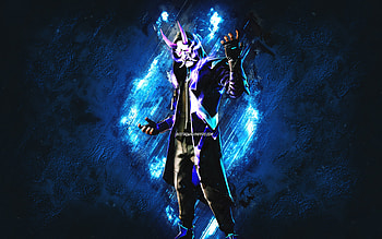 Fortnite Masked Fade Skin, Fortnite, main characters, blue stone background, Masked Fade, Fortnite skins, Masked Fade Skin, Masked Fade Fortnite, Fortnite characters HD wallpaper