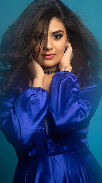 Sreemukhi, telugu actress, anchor HD phone wallpaper
