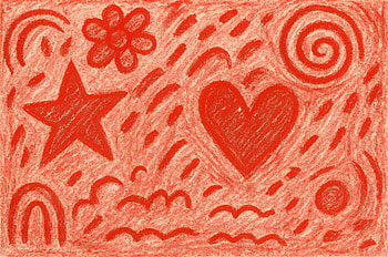 Scarlet Scribble — Red Aesthetic, red aesthetic, heart HD wallpaper
