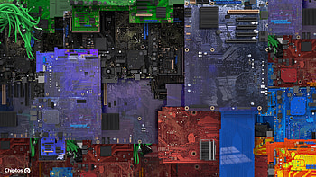 Chiptos Motherboard Art Pattern HD wallpaper