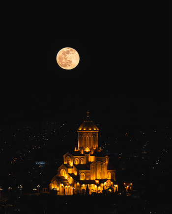 Cities, Night, Architecture, Night City, Temple, Church HD phone wallpaper
