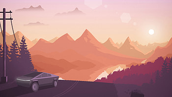 Tesla Cybertruck Minimal , tesla-cybertruck, tesla, cars, 2022-cars, minimalism, minimalist, artist, artwork, digital-art, deviantart HD wallpaper