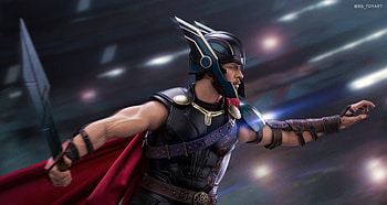Thor Ragnarok Art, thor-ragnarok, thor, marvel HD wallpaper