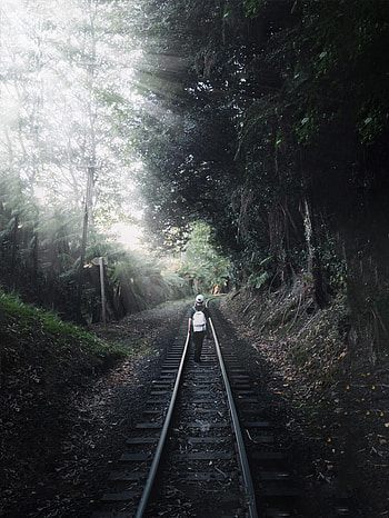 Miscellanea, Miscellaneous, Journey, Railway, Loneliness, Lonely, Alone HD phone wallpaper