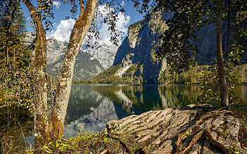 Mountain Lake in Germany, germany, water, lake, mountain HD wallpaper