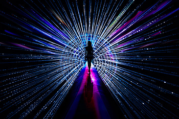 Walking Towards Abstract Window, graphy, walking HD wallpaper