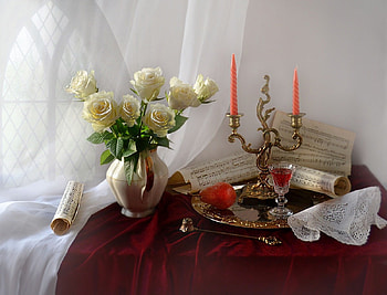 still life, abstract, graphy, vase, flowers HD wallpaper