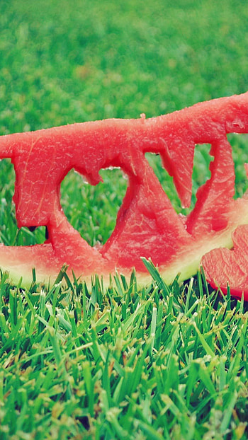 Love slice, watermelon HD phone wallpaper