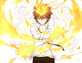 Anime, Tsunayoshi Sawada, blonde HD wallpaper
