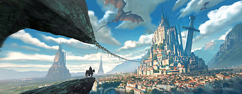 Excalibur Castle , castle, artist, artwork, digital-art, deviantart HD wallpaper