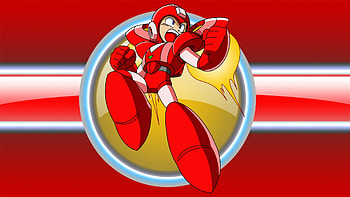 Mega Man Jet Jump, mega man red, mega man jet, megaman, mega man HD wallpaper