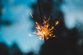 Sparks, Miscellanea, Miscellaneous, Holiday, Glow, Sparkler HD wallpaper