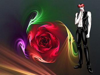 Roses are red, sexy, rose, anime, beauty HD wallpaper