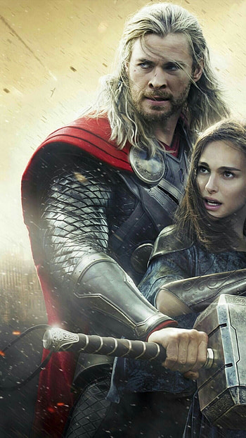 Thor and Jane, Chris Hemsworth (Thor) HD phone wallpaper