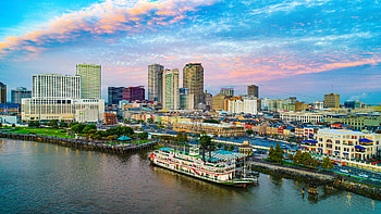 New Orleans Skyline, Travels, Storage containers, A&M Container Sales HD wallpaper