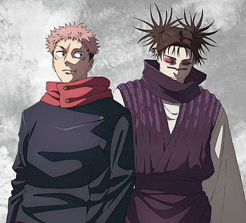 Anime, Jujutsu Kaisen, Yuji Itadori, Choso (Jujutsu Kaisen) HD wallpaper