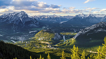 Sulphur Mountain, Banff National Park HD wallpaper