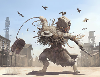Wild West curse, dark, creature HD wallpaper