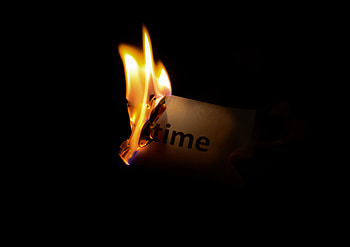 Fire, Words, It's Time, Time, Inspiration HD wallpaper