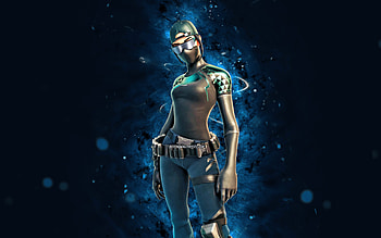 Dark Scarlet Commander, , blue neon lights, Fortnite Battle Royale, Fortnite characters, Dark Scarlet Commander Skin, Fortnite, Dark Scarlet Commander Fortnite HD wallpaper