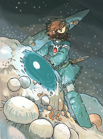 Nausicaa of the Valley of the Wind, Valeria Pulido, Studio Ghibli art, Captivating movies HD phone wallpaper