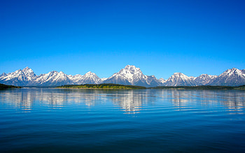 Mountains Lake, Lake, USA, Winter, Snow HD wallpaper