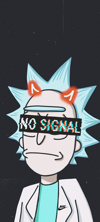 No signal, Morty, Rick HD phone wallpaper