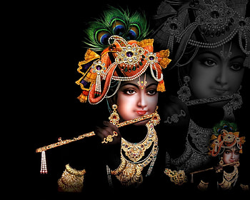 Shri Krishna in Black Background [] for your , Mobile & Tablet. Explore God Krishna . Krishna for , Radha Krishna , Krishna HD wallpaper
