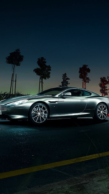 DB9 GT, On road night HD phone wallpaper