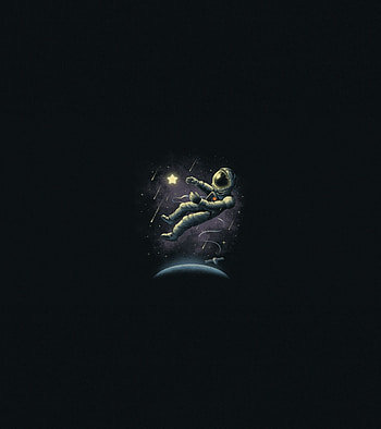 Minimal, astronaut, fall, art HD phone wallpaper