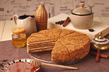 Cake, sweet, brown, cocoa, dessert, food HD wallpaper