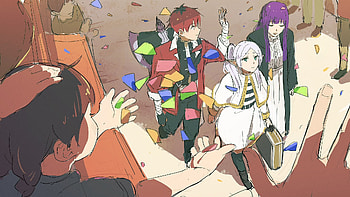 Stark, Frieren, and Fern, Anime, Frieren: Beyond Journey's End, Stark (Frieren: Beyond Journey's End), Frieren (Frieren: Beyond Journey's End), Fern (Frieren: Beyond Journey's End) HD wallpaper