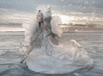 Cold Heart, cold, lady, white, fantasy HD wallpaper
