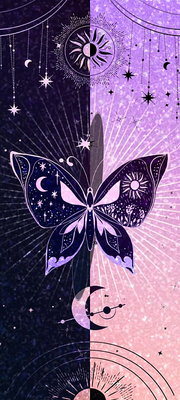 Magic Butterfly, beautiful, moths and butterflies, pink, blue, planet HD phone wallpaper