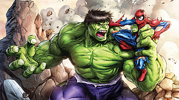 Hulk Vs Spiderman, spiderman, superheroes, artwork, digital-art, art, hulk HD wallpaper