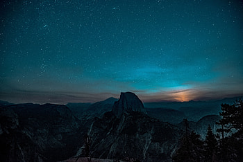 Nature, Mountains, Starry Sky, Elevation HD wallpaper