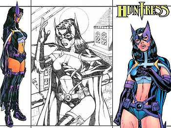 Huntress, comic, fantasy, female HD wallpaper