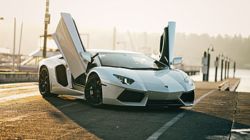 Lamborghini Aventador, Sleek and stylish, Pure elegance, High-performance machine HD wallpaper