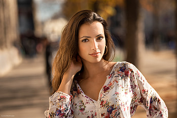 Brunette, girl model HD wallpaper