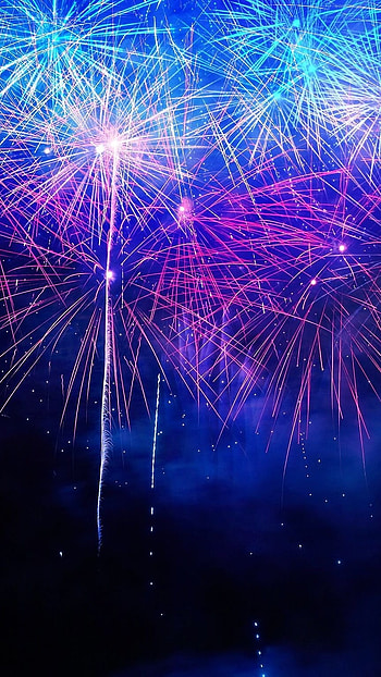 Happy New Year, Blue Abstract HD phone wallpaper