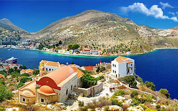 Beautiful spot in Greece, architecture, graphy, coast, beaches, history, popular, nature HD wallpaper